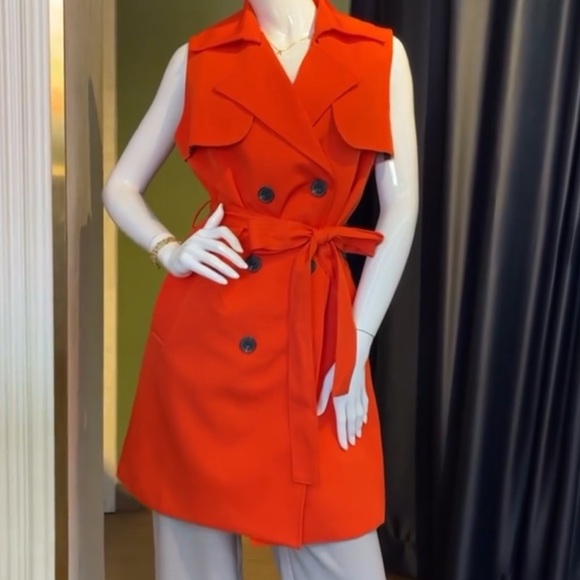 CAbi convertible trench coat Vibrant Red - Picture 9 of 9